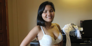 18 year old beauty uncovers her big tits before losing her virginity